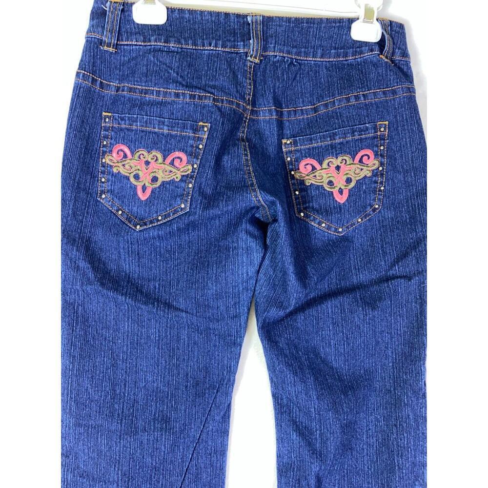 ABAN (Slight Flare) Jeans Pants 7 Womens Denim 32" Waist X 30.5" Inseam DLP-508 - Picture 8 of 11